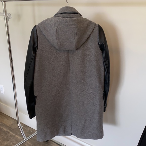 Danier Leather and Wool Coat - Picture 2 of 9